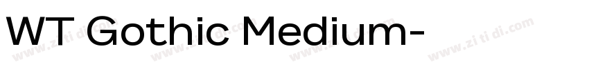 WT Gothic Medium字体转换